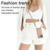 iPhone16 Card Bag Buckle Mirror Lanyard Xr Suitable for 12 Protective Cases Apple 13promax Leather Mobile Phone Case