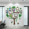 Decoración de Pared 3D Marco de Fotos Pegatina de Pared Autoadhesiva Acrílico Árbol de Fotos Familiares Pegatinas Para Sala de Estar Pasillo Oficina en Casa Deco