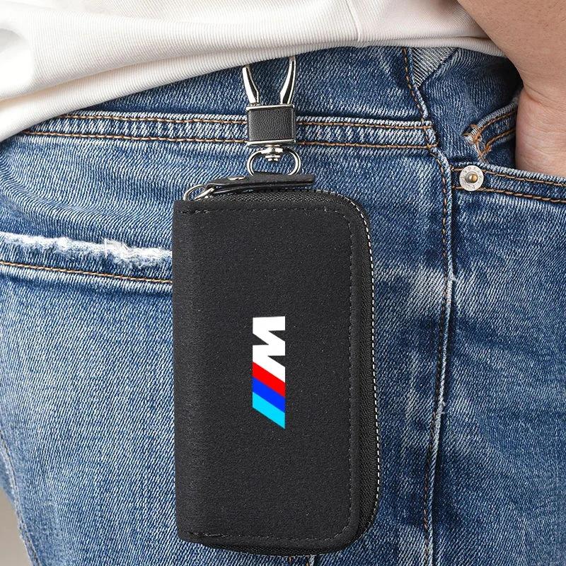 Nowe Skórzane Etui Uchwyt na Kluczyki Samochodowe Brelok Etui Torba do Przechowywania Pokrowiec Dla BMW z Emblematem M E46 E36 E34 F10 E90 F30 E60 F30 E53 E30 E