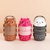 Glasses Bear Portable 3-Layer Lunch Box