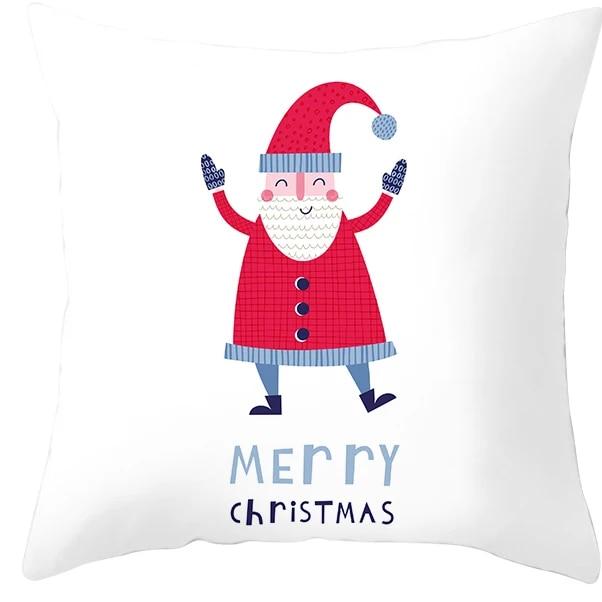 Santa Claus Socks, Elk Sheep, Christmas Tree Christmas, Christmas Decoration Pillow Sleeve Bedroom Sofa Restaurant Pillow Cover