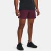 Under Armour Peak Solid Color Elastic Waist Sports Shorts Men Shorts Dark-Brown Red 1376782-600