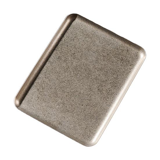 Vintage čtvercový talíř na jídlo Nerezová servírovací mísa na steaky, dezerty, dorty Podnos do myčky nádobí Stolní nádobí pro domácí použití a restaurace