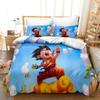 Goku Super Saiyan Duvet Cover Pillowcase Japanese Anime Dragon Ball Bedding Set 2/3pcs 3D Prints for Teens Quilt Cover
