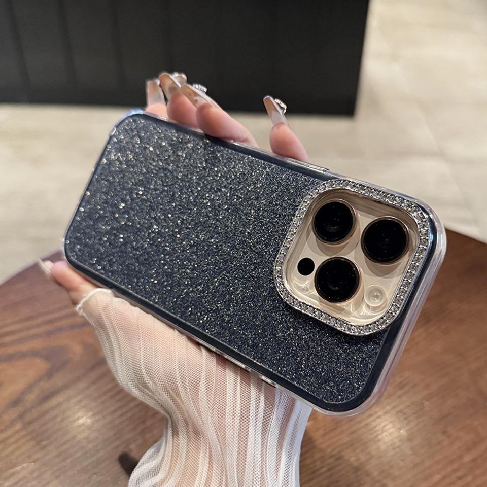 

Transparent Silicone Phone Case For iPhone 16 15 14 13 12 11 Pro Max Plus Clear Luxury Bling Glitter Protector Shockproof Cover For iPhone 13 Pro