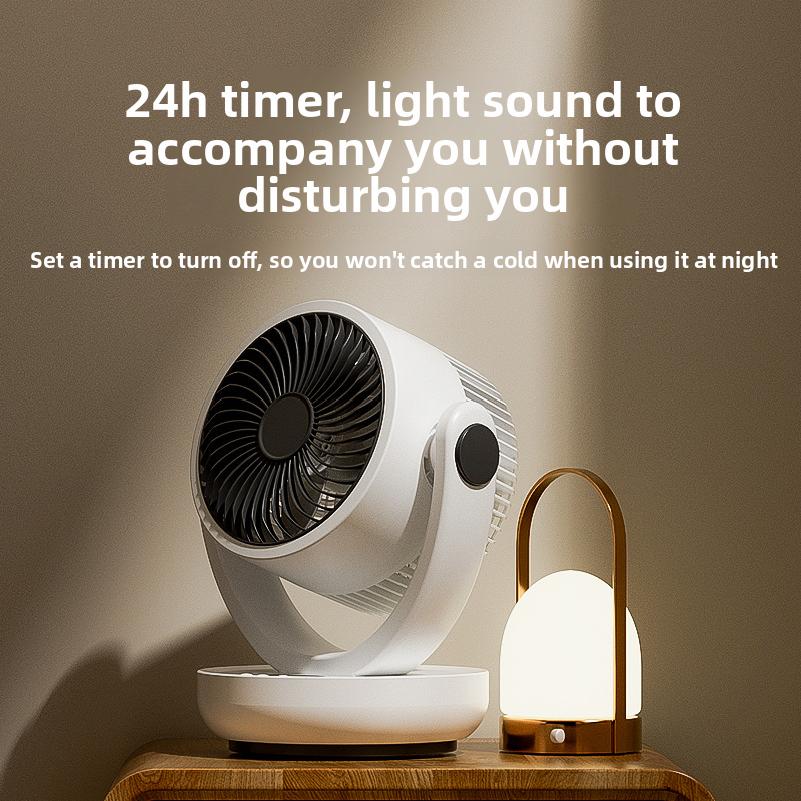 Portable Rechargeable USB Wall Hanging Fan Remote Control Folding Shaking Head Fan with Nightlight Air Cooler Household