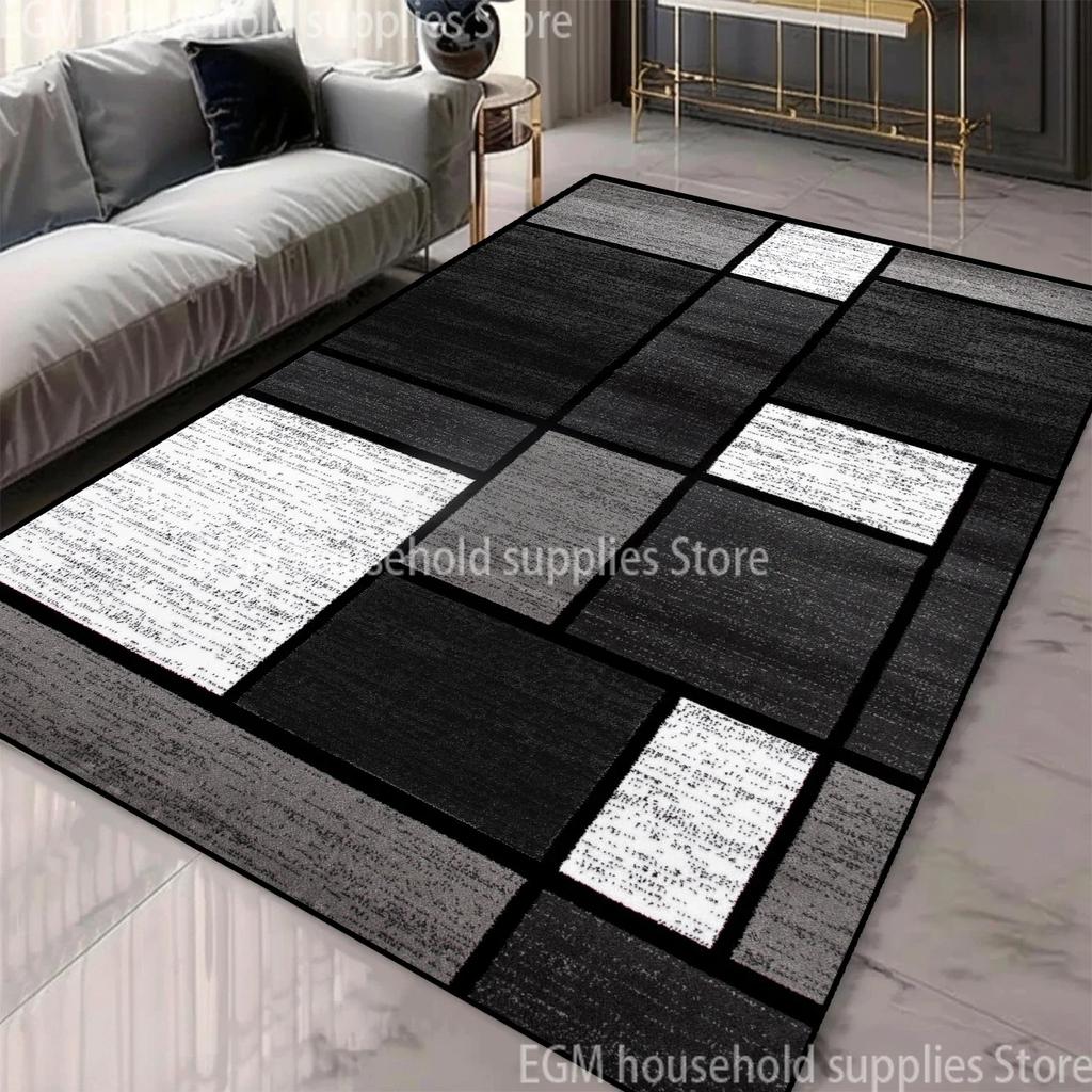 Dywaniki w geometryczne wzory w stylu nordyckim do salonu 200x300 cm Duże dywany do pokoju Można prać w pralce Antypoślizgowy Europejski dywanik tatami