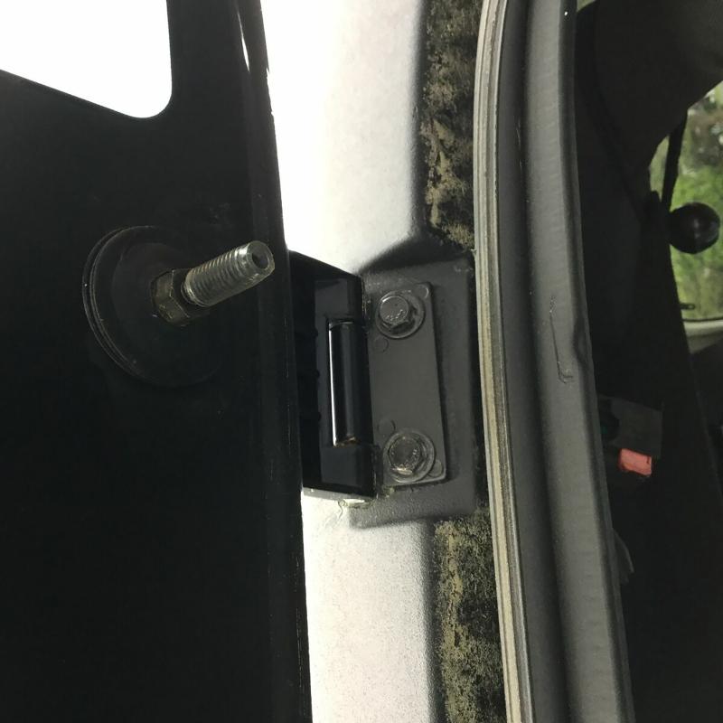 1Pair  Car Rear Lift Gate Window Glass Hinges Fit for Jeep Wrangler YJ TJ LJ 1987-1995