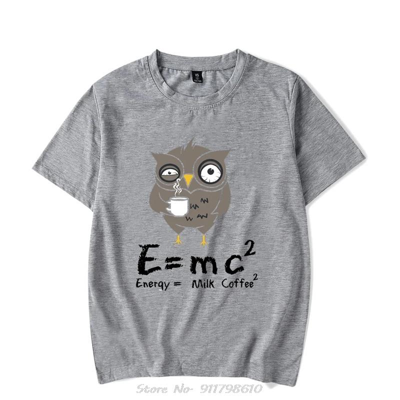 Summerunisex T-shirt E MC2 Energy Milk Coffee Pattern Shirts Street Fashion Style Short-sleeve T-shirts Male Top Clothes Tees