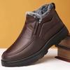 Winter Herren Stiefeletten Plüsch Warm Rutschfest Wasserdicht Baumwollschuhe Bequem Leicht Outdoor Indoor Herrenschuhe Zapatos