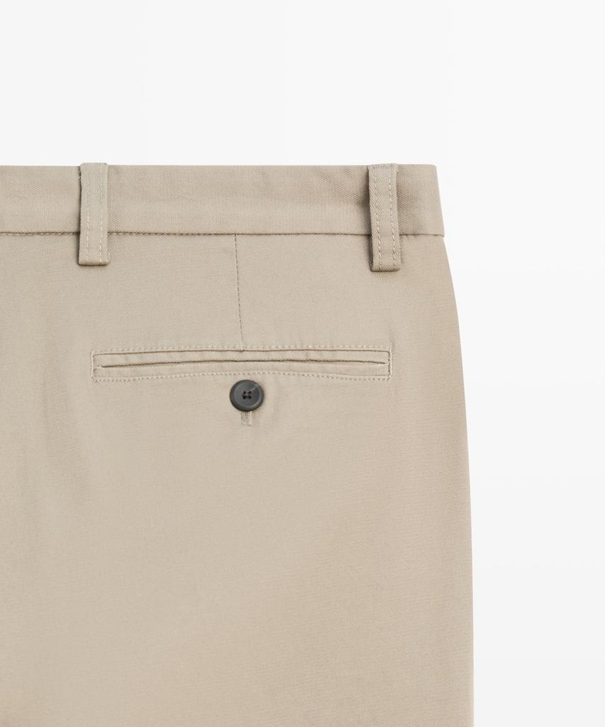 Masimodutti Cotton Blend Slim Fit Pants
