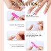 24Pcs 3D Gel False Nail Full Cover Fake Nail Tips New Press On Nails  Women