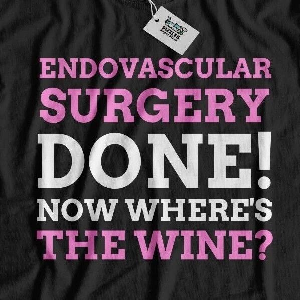 Unisex Funny Aortic Aneurysm T-Shirt Endovascular Surgery Heart Aorta Gifts L