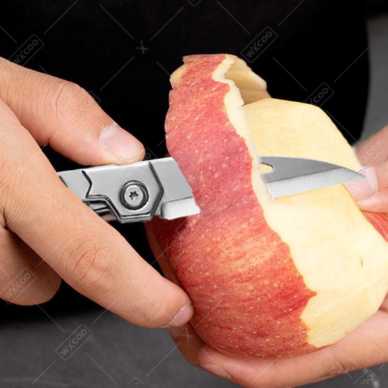 WXCOO Folding Knife Butcher Multi-function Kitchen Cutlery Meat Cleaver BBQ Cutter Fruit Knife Pocket Knife Kitchen Accessories