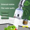 360° Rotating Splash-Proof Kitchen Faucet Filter & Showerhead Extender