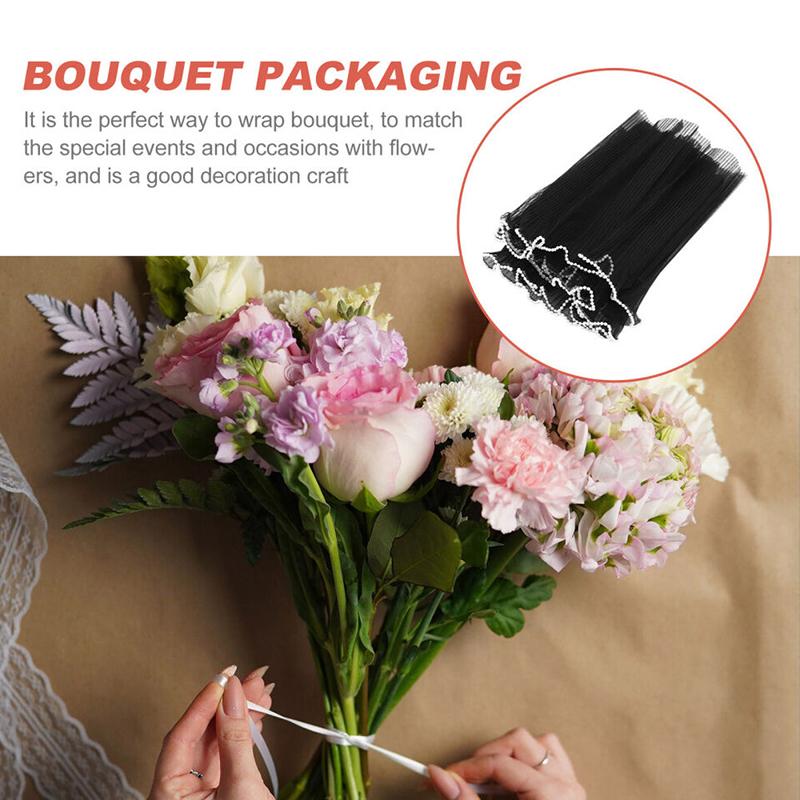 3 Styles Wrapping Paper Flower Arrangement Net Bouquet Packaging Bag