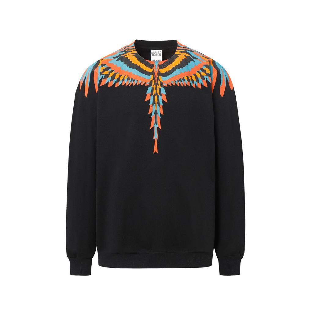 Sudadera MB Color Pluma Alas Fantasma Marcelo Marca de Moda Año de la Serpiente Relámpago Sudadera con Capucha para Pareja