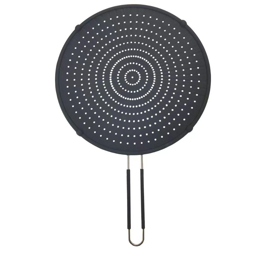 Heat-resistant Splatter Screen Silicone Grease Splatter Guard Oil Barrier Net Fry Wall  Baking