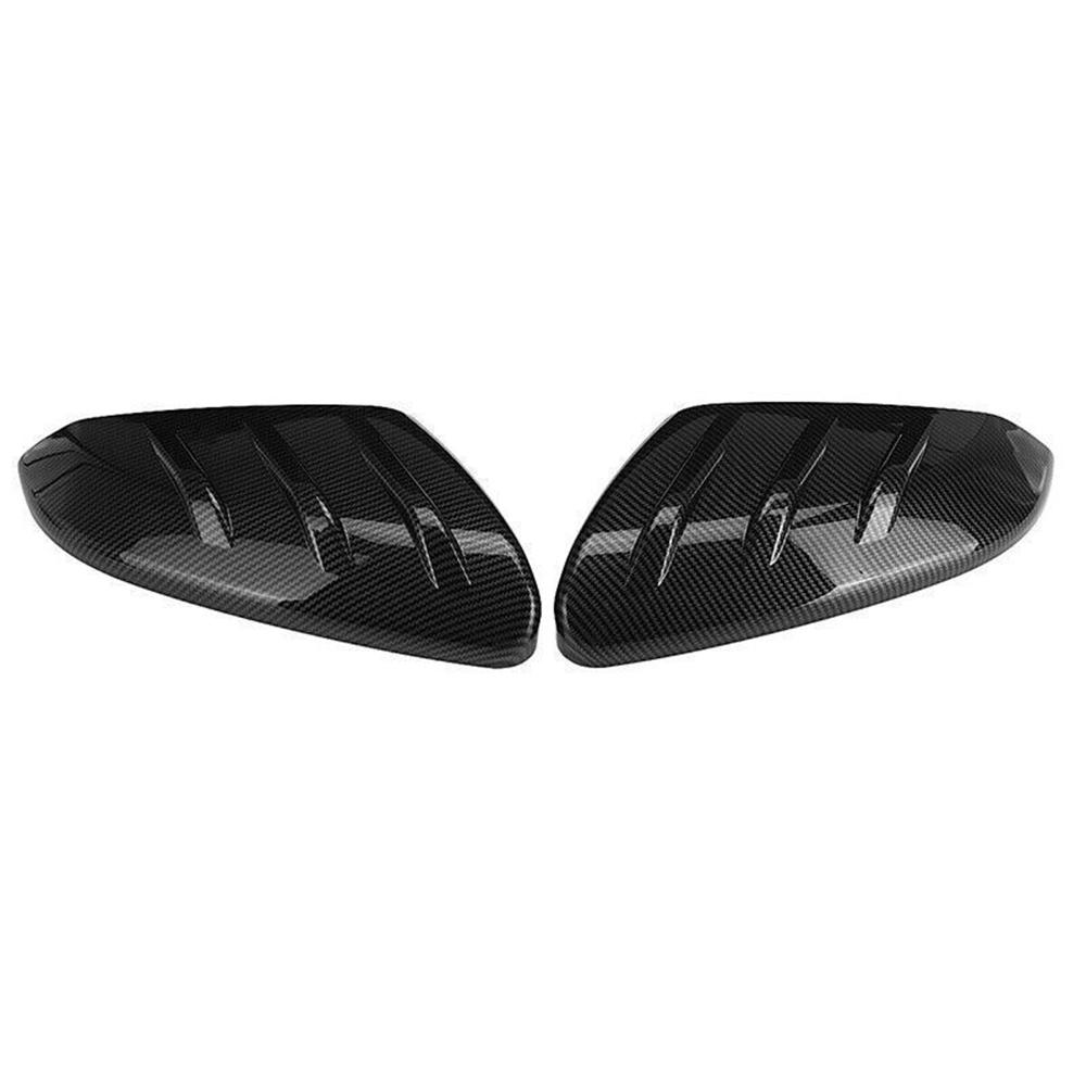 Carbon Fiber Look Side Wing Mirror Cap Cover Trim For 2016-2020 Honda Civic Hatc