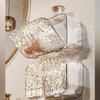 Wall Mounted Cotton Pad Storage Box Practical Hanging Cotton Pad Holder Storage Holder For Organized Living Spaces