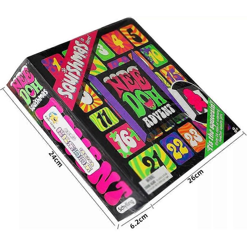 Calendario dell'Avvento Squishmas Nee Doh 2025, Calendario dell'Avvento Squishy di Natale