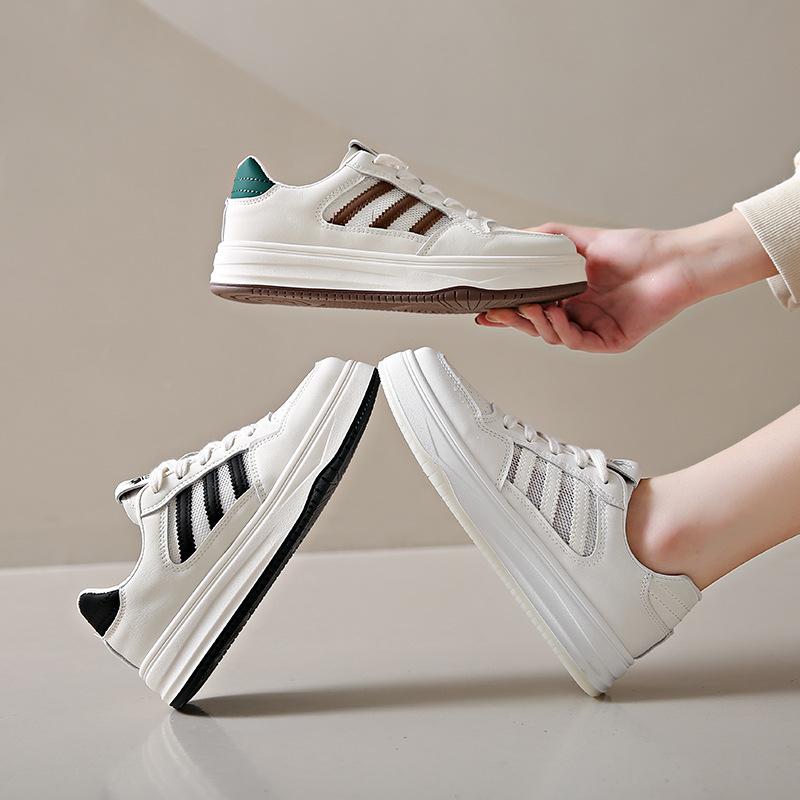 

Versatile little white shoes women s 2024 spring new casual street shooting student board shoes single shoes Korean version ins sports shoes 35 белый