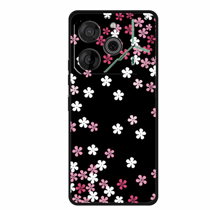 Black Silicone Case For Tecno Pova 6 Pro Phone Case Shockproof Soft Coque For Tecno Pova 6 Pro Back Cover Case Pova6 Pro Cartoon