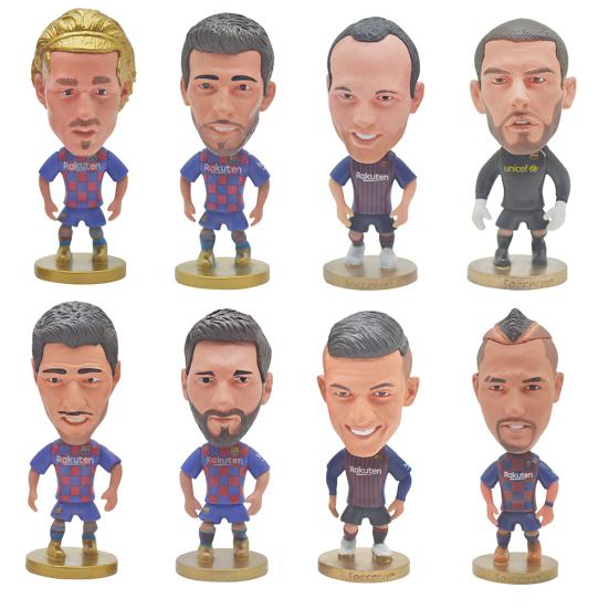 Figurine joueur de football FC Barcelone 6.5cm - Lionel Messi bleu - Figurine de collection - Achat & prix