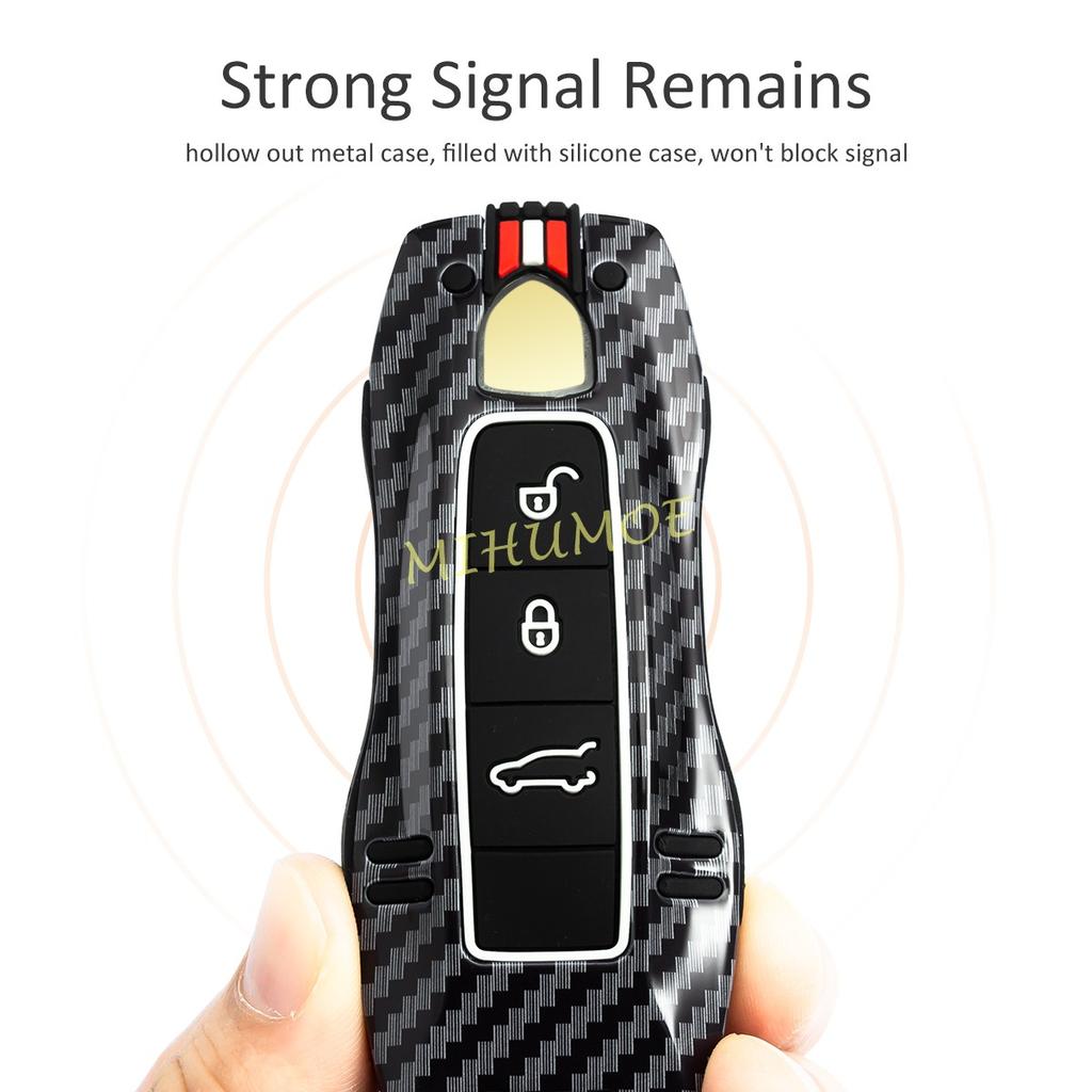 DFRG8 Car Smart Remote Key Case Fob Covers Set Shell For Porsche Cayenne / Cayenne Coupe 911 Taycan Panamera 2021 2022 2023 2024 2025
