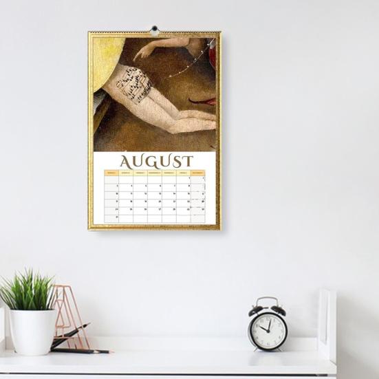 

1/2Pcs 2025 Medieval Butts Calendar 12 Months Jan to Dec Spiral Bound 1pc