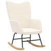 Rocking Chair Cream Sherpa Fabric