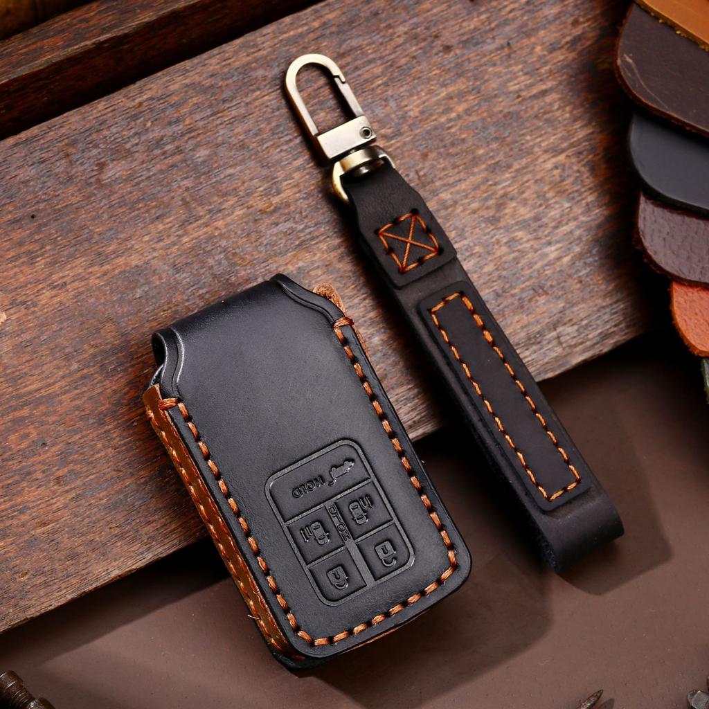 Car Key Cover Is Suitable for Honda Key Cover Civic Accord Handmade Leather Key Cover