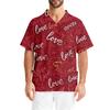 Men's Casual Short,Sleeved V,Neck Printed Front Pocket Top