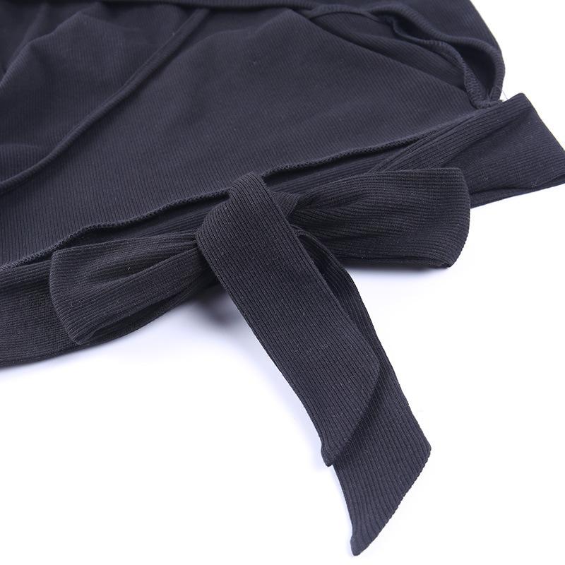 Kvinnor sommar ärmlös rygglös enfärgad bar midriff väst Crop Top