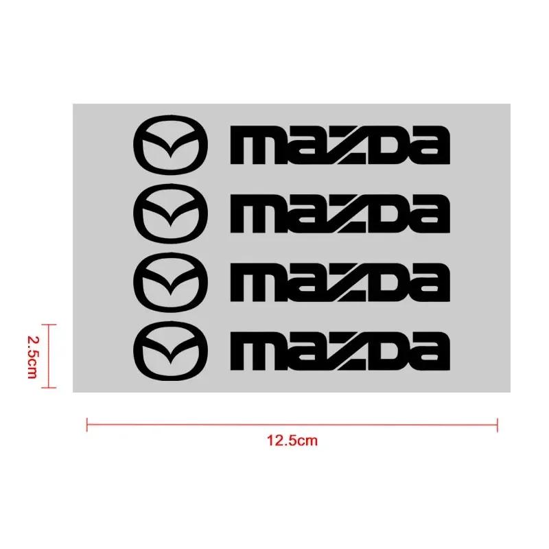 2025 Hot 4Pcs Car Logo Car Door Handle Anti Scratches Stickers For MAZDA 2 3 6 ATENZA 3 BK BL 5 CR CW 6 II GH CX-7 ER MX-5 NC Ca