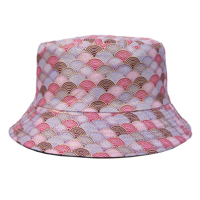 Fashionable Creative Gold-stamped Seashell Fisherman Hat Sunshade Sun Hat Outdoor Sun Hat
