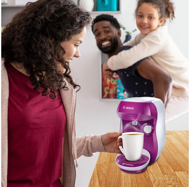 Капсульная кофемашина Bosch TAS1001 Tassimo Happy wild purple