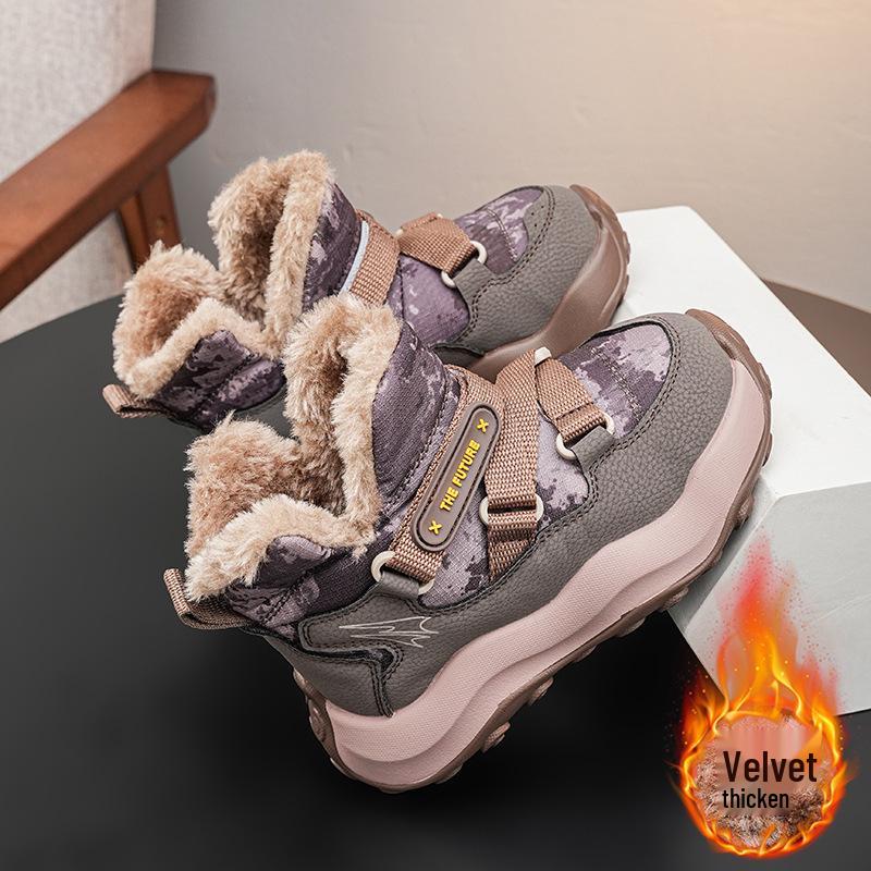 Children s Warm Snow Boots, Fleece-Lined, Versatile Fashion for Winter 31