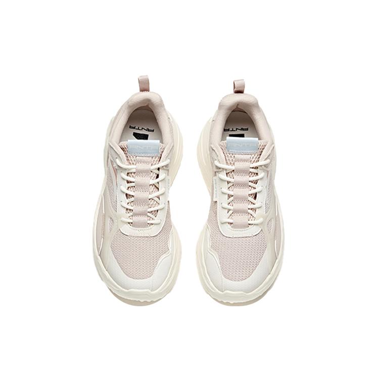 Anta Life Collection MIX Fission Cushioning Slip Resistant Abrasion Resistant Low Top Sports Casual Shoes Women's Ecru 122118812-1