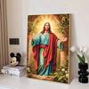 Jesus Diamond Painting Set, 5D Cross Stitch Painting Paint, DIY Full Circle Gemstone Craft, Decorative Home Wall Mural