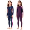 2.5mm Kids Girls Fullsuit Wetsuit Snorkeling Diving Surfing Warm Water Sports Winter