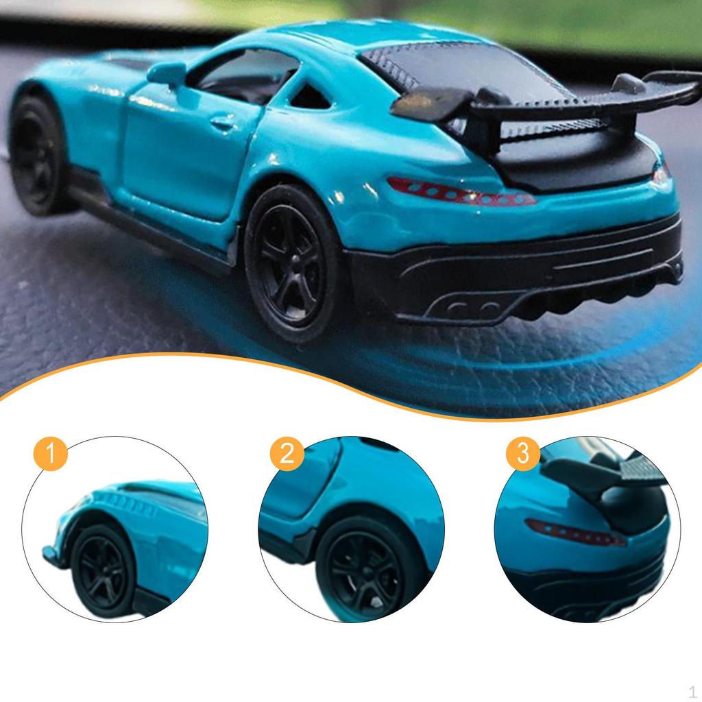 1/64 Dynamic Vehicle Car Model Center Decoration Turning And Tracking Universal Auto Accessories