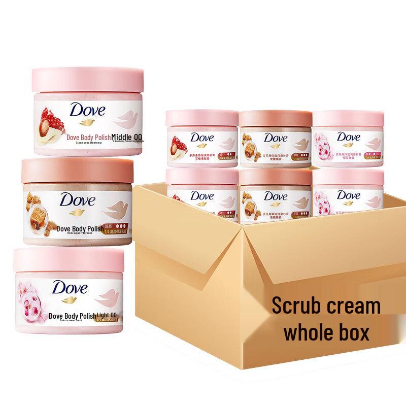 Dove Нежный отшелушивающий скраб для тела 280 г - Ассорти 6 шт.