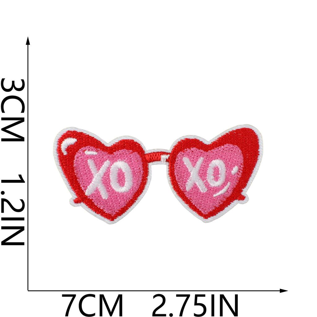 Tide Play Embroidery Cloth Sticker Bag Embellishment Decorative Leopard Print A Embroidery Label Ironing Love Lip Patch Sticker Hot Sublimation