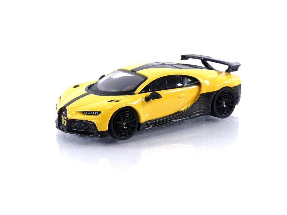 

TrueScale Miniatures MINI GT Bugatti Chiron Pur Sport Желтый Готовое изделие 1/64 (Левый руль) MGT00428-L