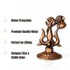 Premium Metal Shiv Trishul with Damroo Showpiece for Car Dashboard, Home Temple & Office Desk | Shiva Trishul |