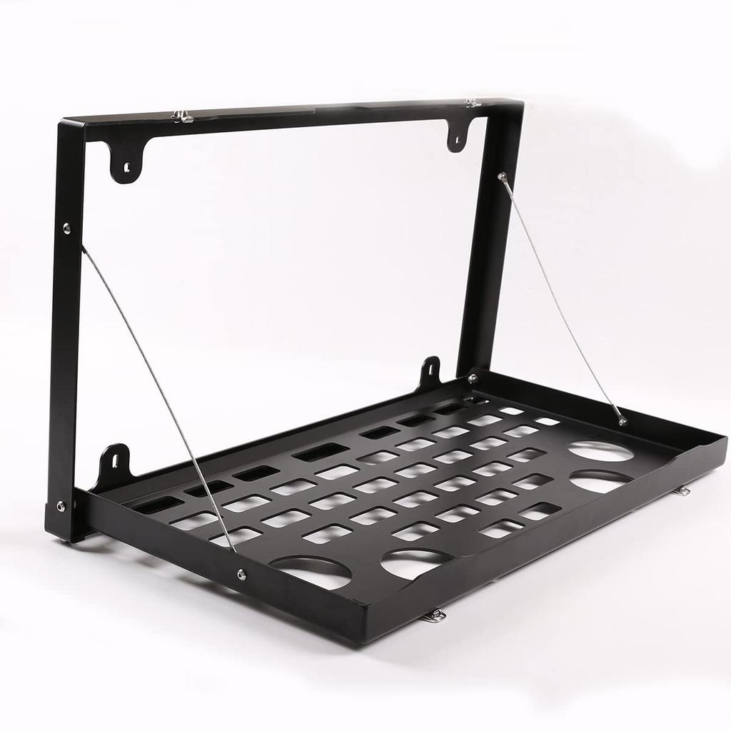 METYOUCAR for Land Rover Defender 90 110 Tray Multifunctional Tray Rack Car Simple Table Foldable Tailgate Table Rear Door Table Storage Cargo Shelf
