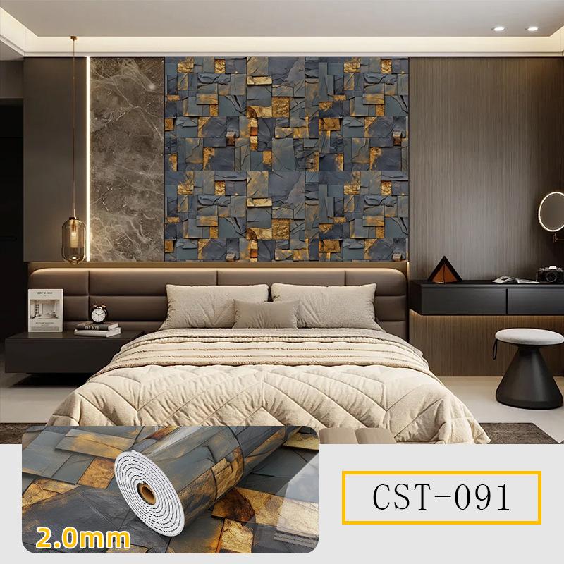 Roll-up Fliesenaufkleber Tapete Selbstklebend Wasserdichte Tapete Verdickter Marmor Verdickte Rolle Dekorative Wandaufkleber
