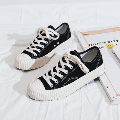 Classic Biscuits Canvas Shoes For Women New Fashion Korean Retro Easy Matching Board Flats Casual Student Sneakers