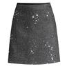 Elegant Coco Style Rhinestone High-Waisted A-Line Skirt - 2025 Autumn/Winter Petite Fashion